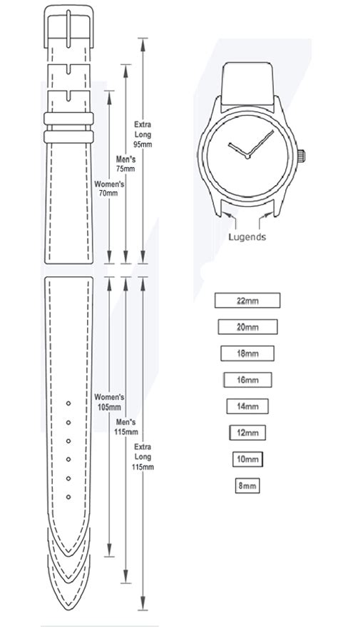 breitling watch band size